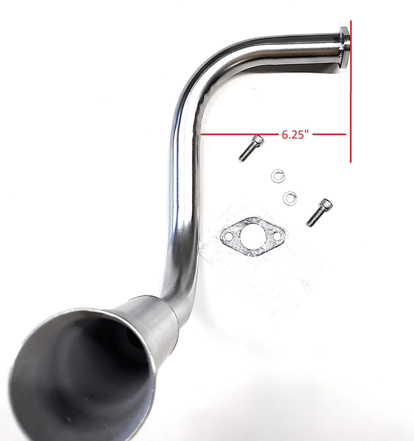 Exhaust Header for: GX 270 or GX390, Predator 301cc or 420cc