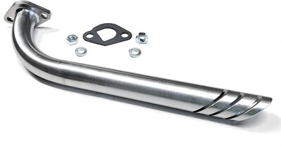 Exhaust Header for: Coleman BT200X, Coleman CT200U, Coleman CT200U-EX Camo 196cc/6.5HP Gas mini bike. also works on Predator 212cc or GX160 or GX200