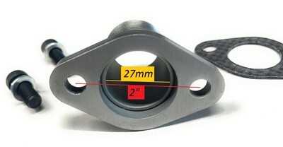 Exhaust Adaptor Male &amp; Female 1" Flange for: Predator 420cc &amp; 301cc, Honda GX240 GX270 GX390