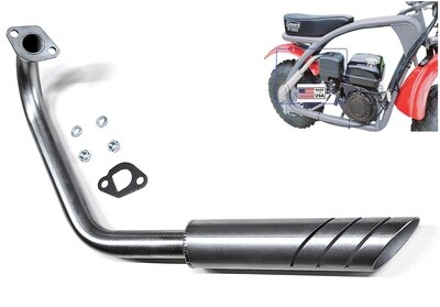 Exhaust Header for: Coleman Powersports CT200U-EX , CT200U, BT200X mini bike.