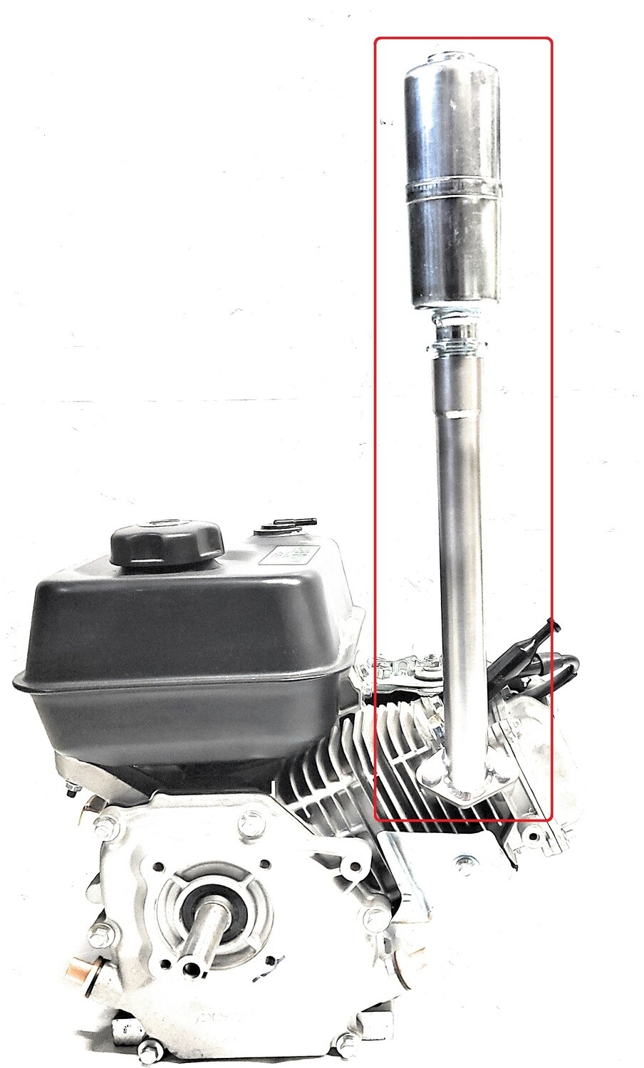 Exhaust With Muffler for: Predator 212cc,Honda GX160, GX200, DuroMax 7 Hp, 16&quot;