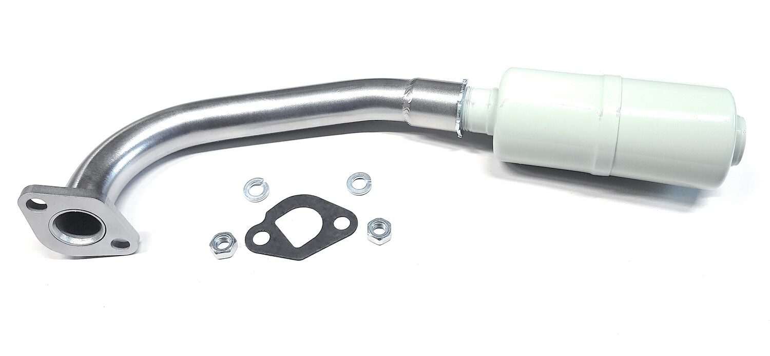 Exhaust With Muffler for: Mega Moto 212cc Gas Powered Mini Bike Pro