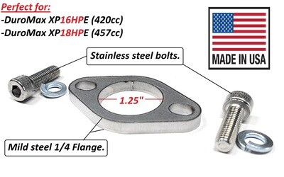 Exhaust Flange for DuroMax XP16HPE 420cc or DuroMax XP18HPE 457cc.