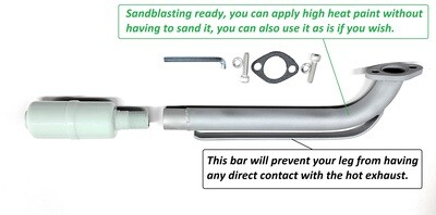 Exhaust Muffler for Coleman RB100, Realtree RT100, Mega moto MM-B105-RB, MM-B80-RT, MotoTec 105cc,  XtremepowerUS 80CC