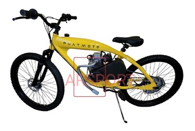 Exhaust muffler for Phatmoto Rover Motorized bicycle &amp; ALL TERRAIN Fat Tire 2022-2024