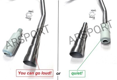 Exhaust muffler / Header Phatmoto Rover Motorized bicycle. ALL TERRAIN Fat Tire 2022-2024