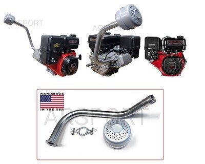 Exhaust pipe plus Muffler Compatible with Predator Max 459cc, Duromax XP16HPE &amp; XP18HPE 457cc