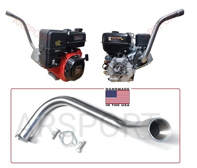 Exhaust Header pipe 1&quot; BSP female thread compatible with Predator Max 459cc, Duromax XP16HPE &amp; XP18HPE 457cc