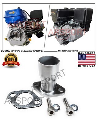 Exhaust Flex Pipe Adaptor for Predator Max 459cc, Duromax XP16HPE &amp; XP18HPE 457