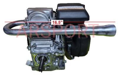 Exhaust pipe Header Compatible with Honda GC160 / GC190, Motorized bikes or minibikes!