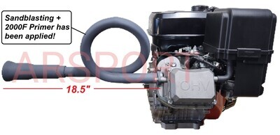 Loop Exhaust for mud Boat. Predator 301, 420, 459cc. Honda GX240, 270, 390