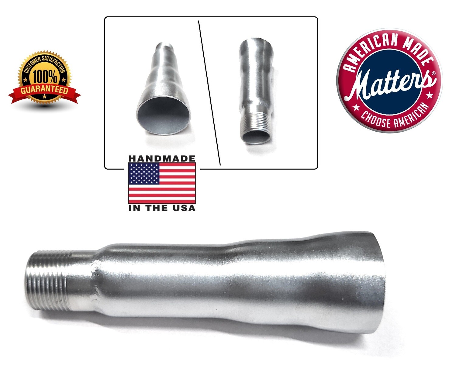 3 Stage Exhaust tip 3/4 male for costomized exhaust with 3/4 female thread.