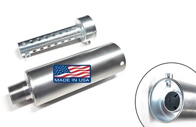 3/4 SS Muffler For Coleman minibike, Predator 212, 224, BT200X, MB200, CT200U