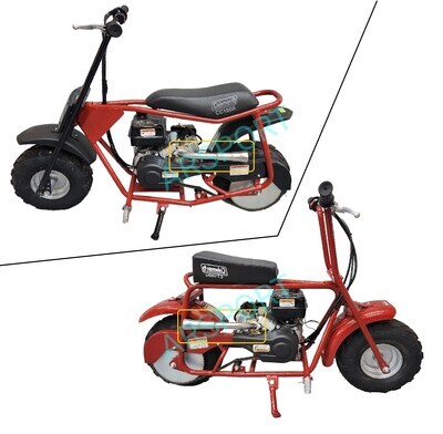 Exhaust Header for Coleman CT100U or Coleman CC100X Mini bike only.