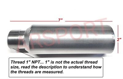 ARSPORT Stainless steel Muffler Spark arrestor inside, Predator 420, Predator 670, Predator 459, GX240, GX270, GX390, Generator, minibike muffler, 1" NPT Male thread. …
