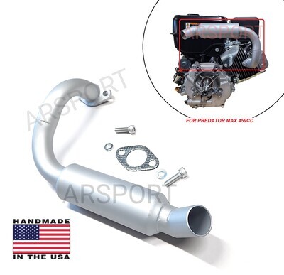 Exhaust Muffler pipe Compatible with Predator Max 459 Surface Drive Motor, mud motors, river boats.