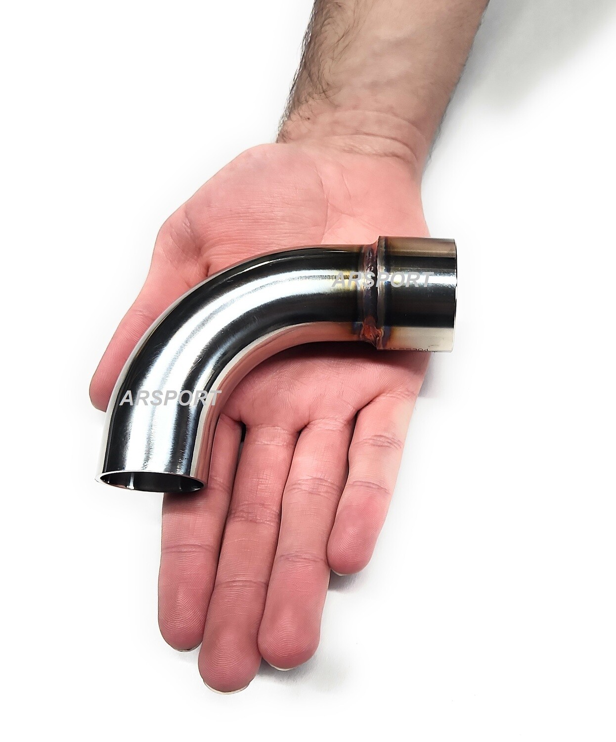 90 Degree Mandrel Bend Elbow, 1.25&quot; NPT 1&quot; female thread 304 Stainless Steel.