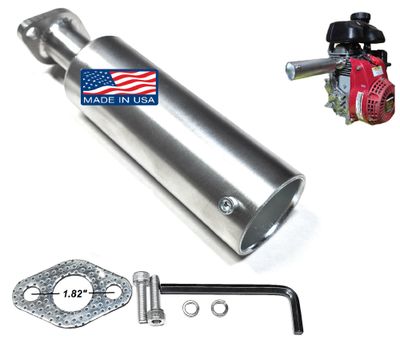 Exhaust Muffler Stainless steel 304 for Honda GX100 / Honda GC160, GC190