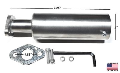 Exhaust Muffler Stainless steel 304 for Honda GX100 / Honda GC160, GC190