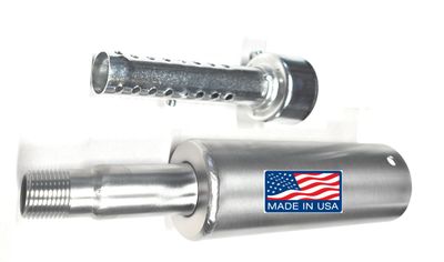 Stainless Steel 304 Muffler with 1/2 male thread (check photos)