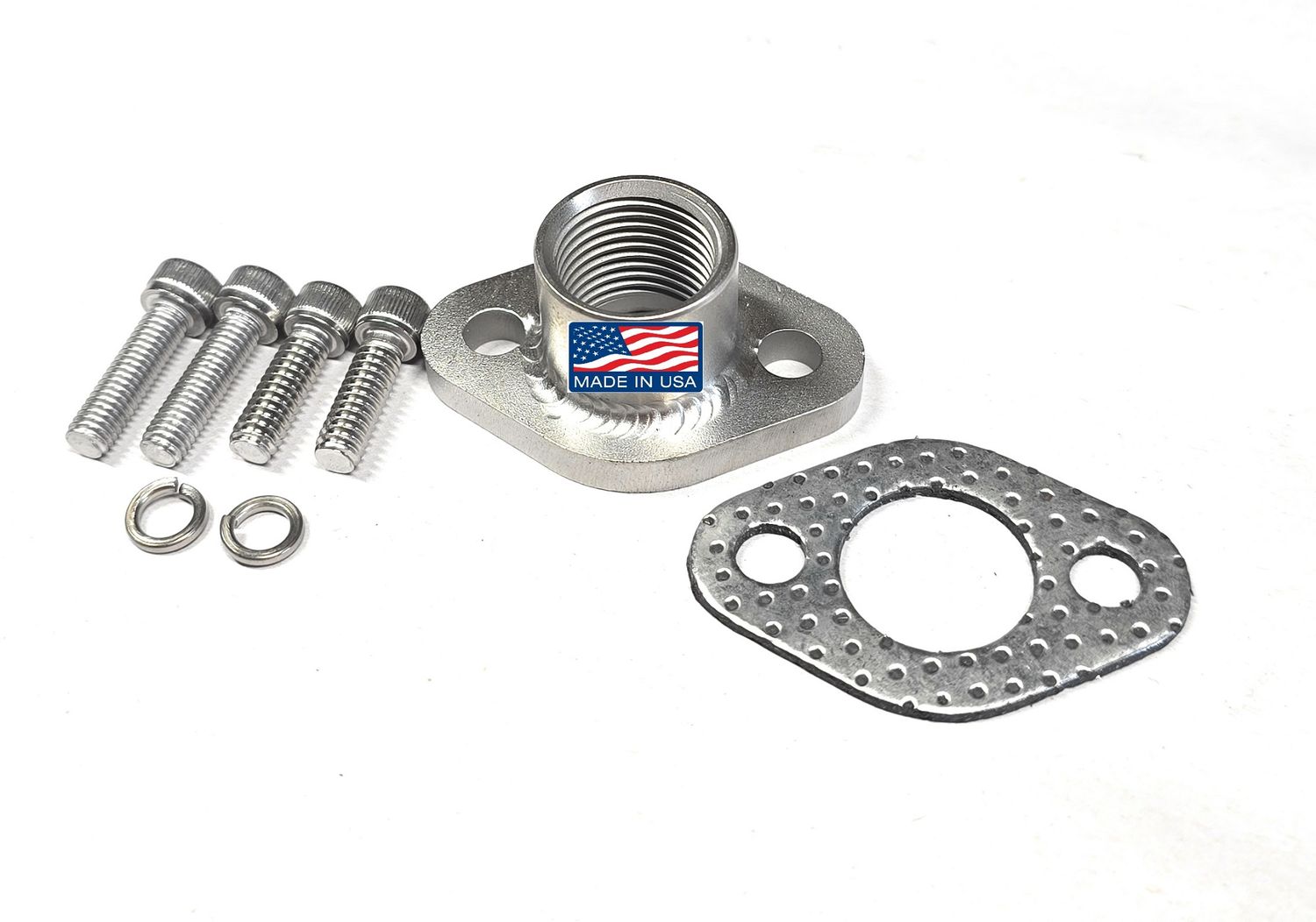 Female 1/2 NPT Stainless Exhaust adapter for some Small Briggs &amp; Tecumseh motor