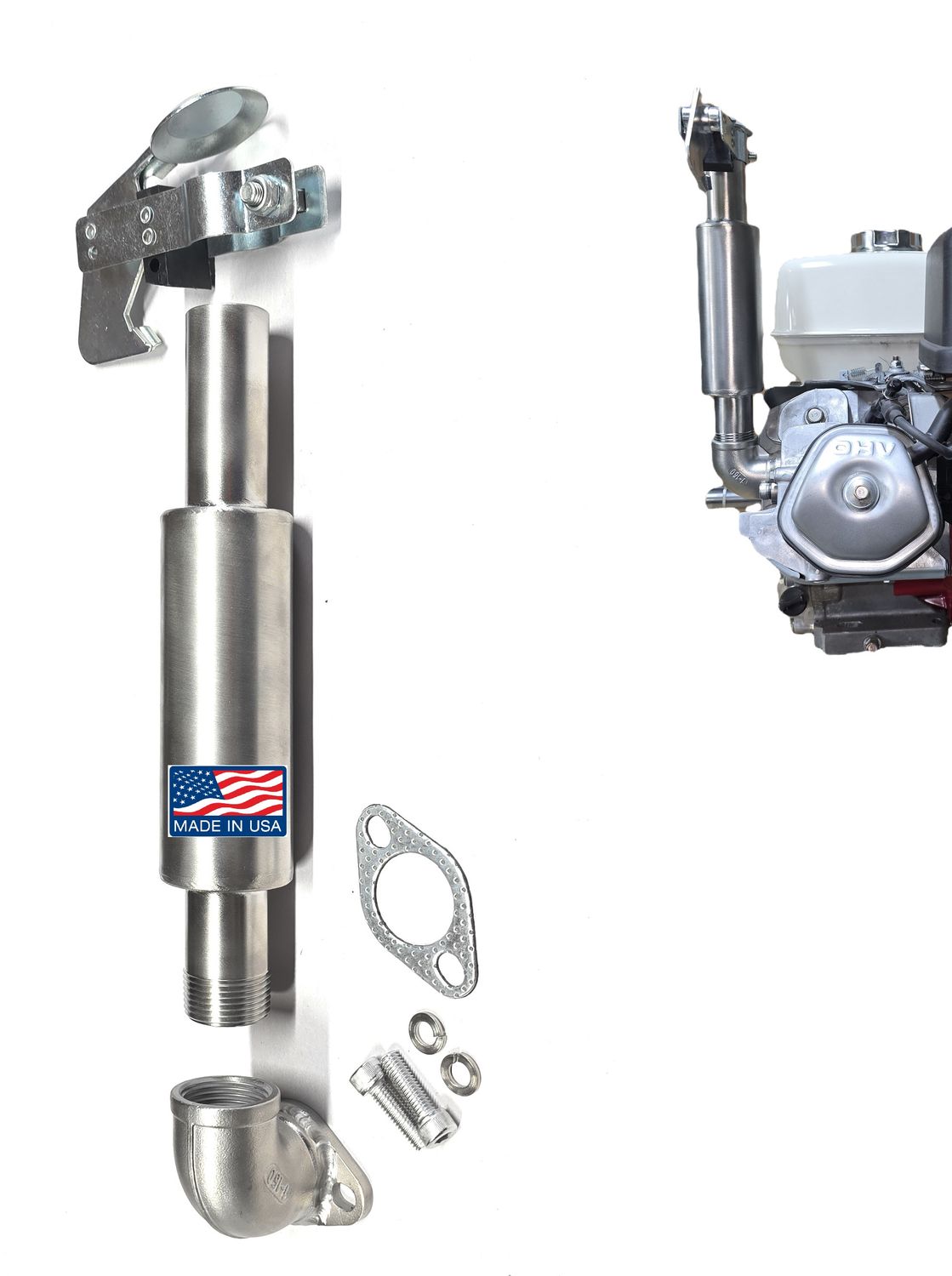 Rain cap Exhaust Muffler Stainless steel 304 for: Predator 301, 420. Honda GX 240, 270, 390.