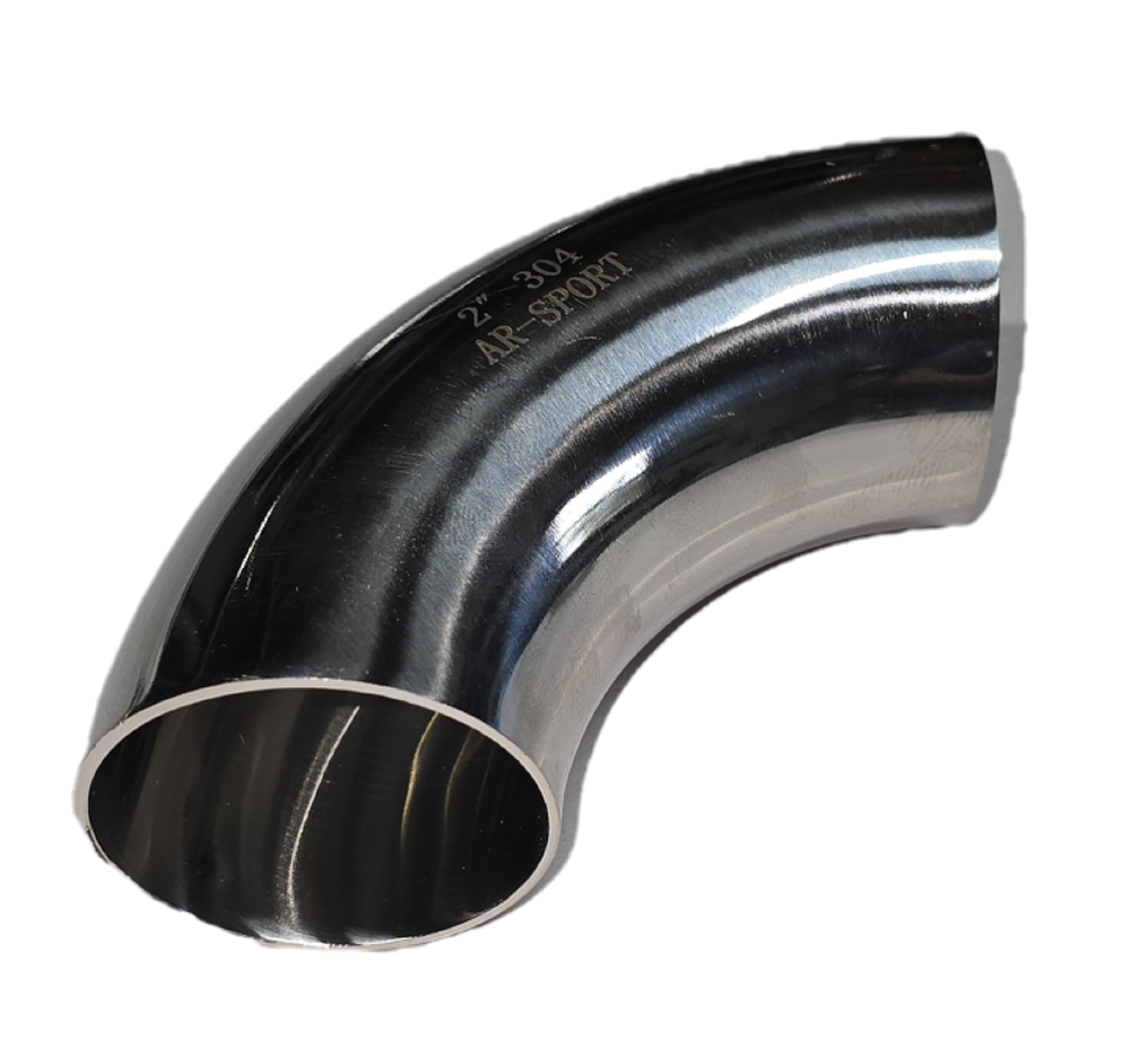 304 Stainless Steel Welded 90 Degree Long Radius Mandrel Bend Elbow Pipe 2&quot; OD