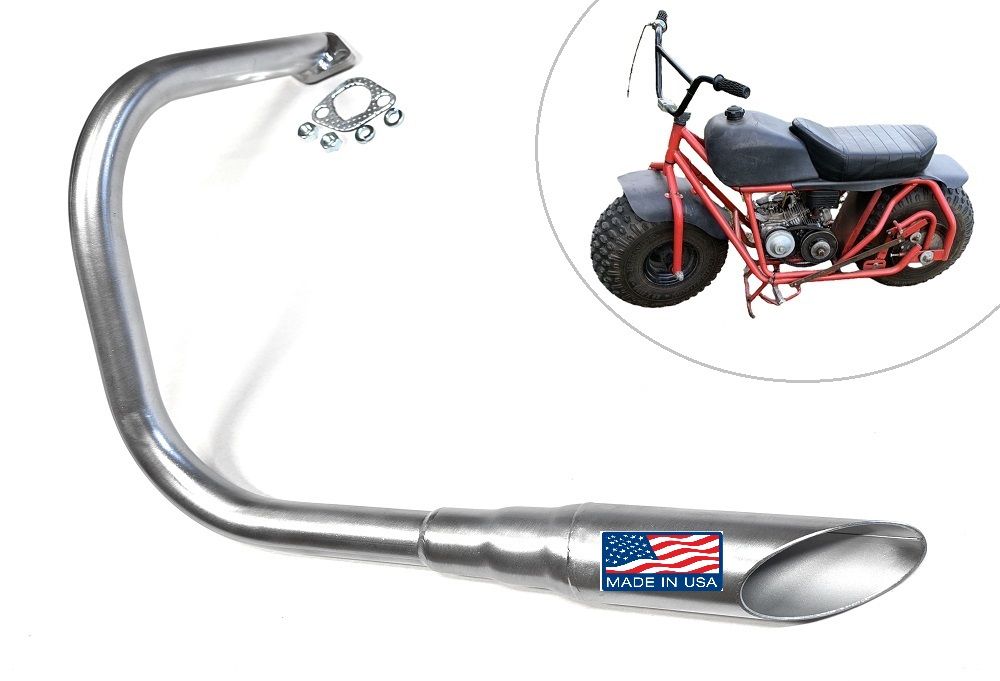 Exhaust Pipe Header for Manco Big Cat mini bike (Fat Frame) Predator 212/224