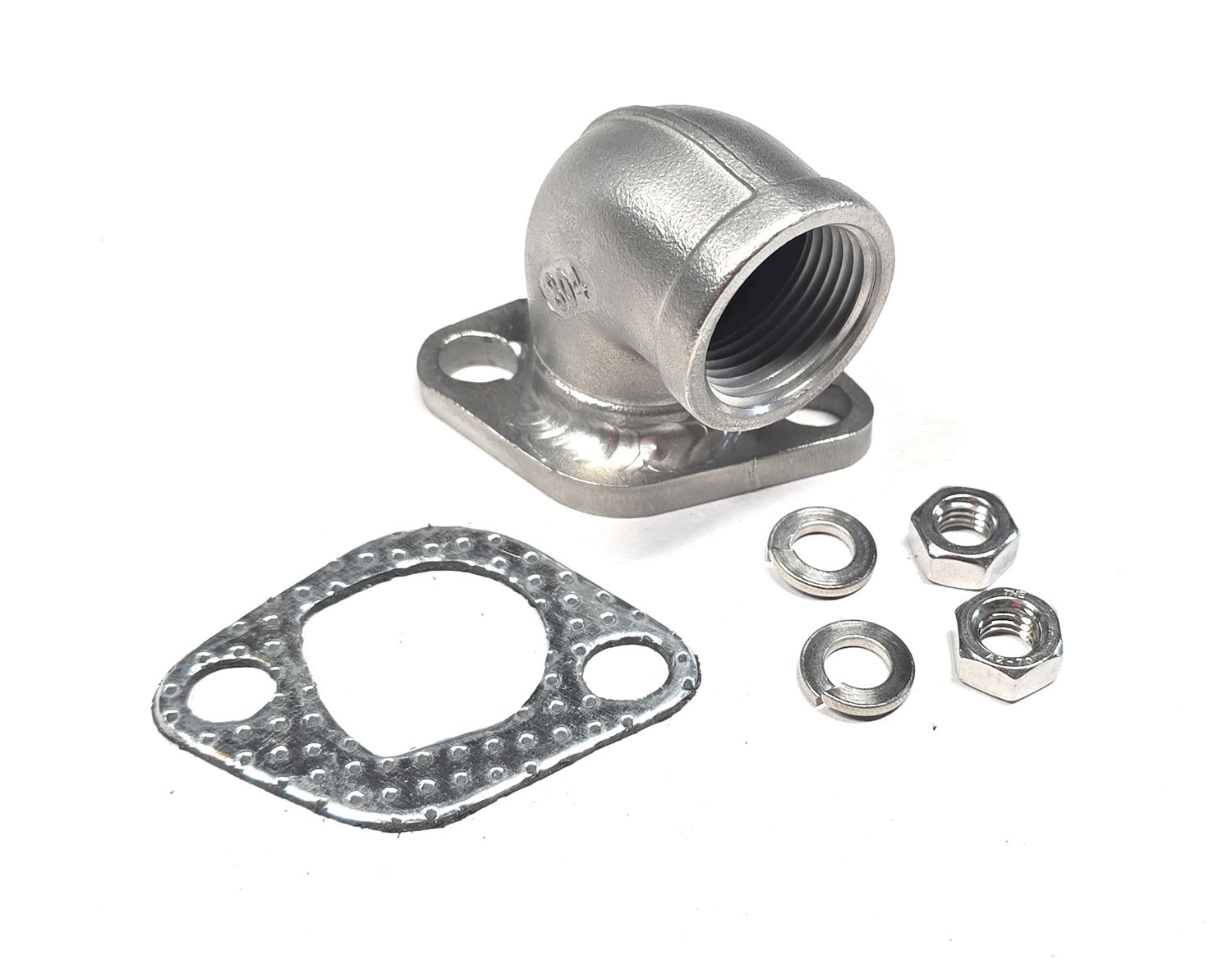 3/4 Stainless Steel Elbow, Female - Fits GX160, GX200, Predator 212 &amp; 224cc Engines.