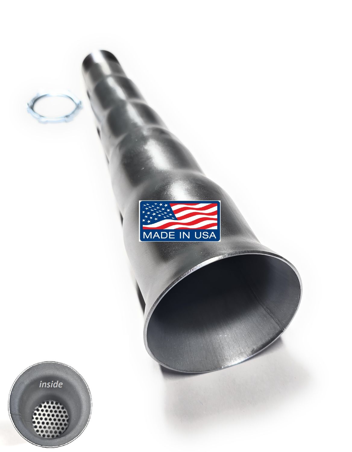 Four Stage Exhaust tip 3/4 NPT for exhaust pipe with female thread, Inside includes mesh for better back pressure! minibike/gokarts, Predator 212cc, GX160, GX200