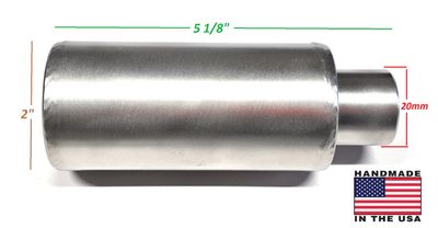 Short Muffler 304 Stainless Steel, 3/4 NPT Female thread, Spark arrestor, for Predator 212, 224cc, colema 198cc, GX160, GX200, Generator, minibike, Gokarts, Mud motors, Surface motors.