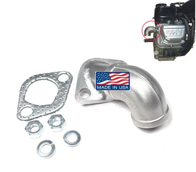 Downward Exhaust Elbow 3/4&quot; NPT Female – Fits Honda GX160 GX200 &amp; Predator 212/224cc