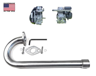 Honda GC160 / Honda GC190 Exhaust pipe 3/4 NPT Thread pointing back.