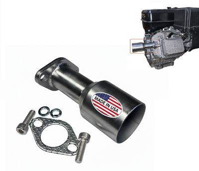 2in Exhaust Flex Pipe Adaptor for Predator 301,420,459cc, HondaGX240,GX270,GX390