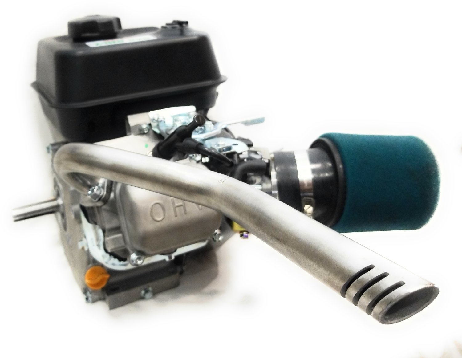 Center Rear Header Exhaust Pipe for Predator 212cc, GX160, GX200. Powerhorse 208