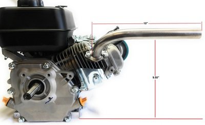 Exhaust Pipe for Predator 212cc &amp; 79cc, Honda GX160, GX200. Go Kart &amp; mini bikes