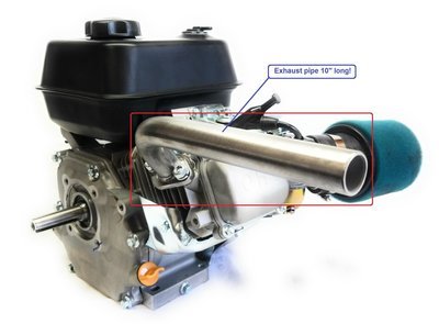 Exhaust Pipe for Predator 212cc &amp; 79cc, Honda GX160, GX200. Go Kart &amp; mini bikes