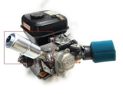 Straight Exhaust With Muffler for: Predator 212cc,Honda GX160,GX200