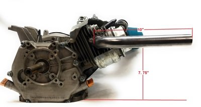 Header Exhaust Pipe for Go Kart Predator 301cc &amp; 420cc, GX Hondas