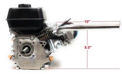 Mini Bike Exhaust Header Pipe for: Predator 212cc, Honda GX160 GX200, DuroMax 7