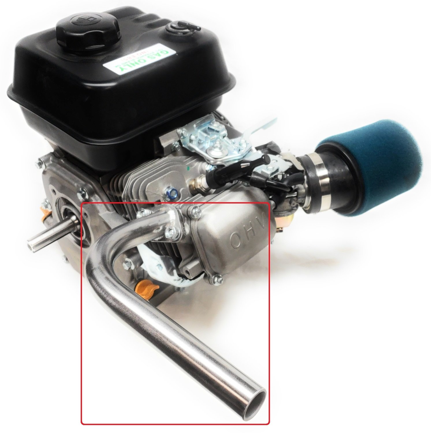 Exhaust Pipe for Predator 212cc &amp; 79cc, Honda GX160, GX200. Go Kart &amp; mini bikes