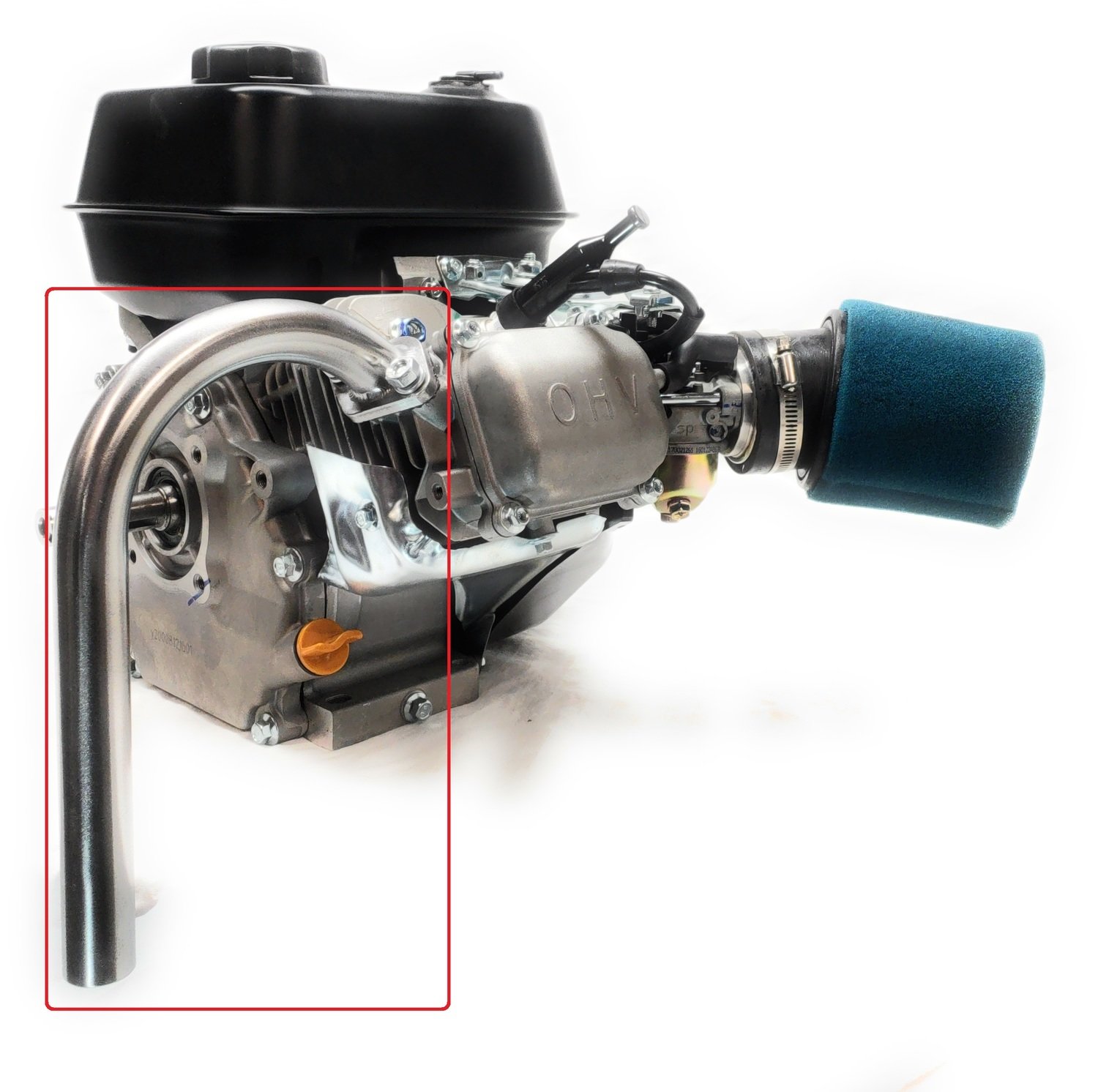 J Exhaust Pipe for: Predator 212cc &amp; 79cc, Honda GX160, GX200, DuroMax XP7HPE 7