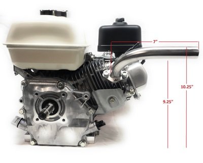 Exhaust Pipe For: Honda GX160, Honda GX200. Go Kart &amp; mini bikes...