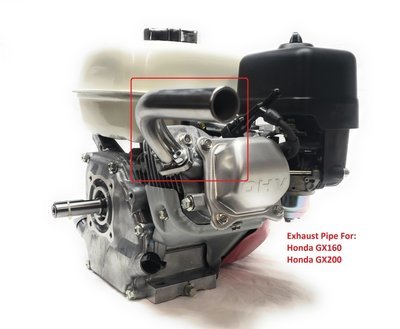 Exhaust Pipe For: Honda GX160, Honda GX200. Go Kart &amp; mini bikes...