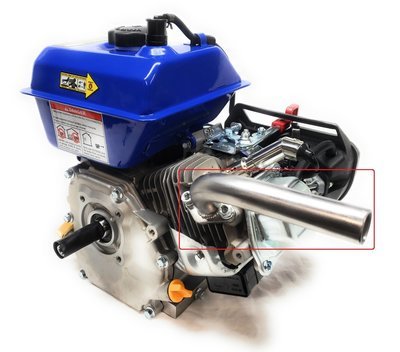 Exhaust Header Pipe for: DuroMax XP7HPE 7 HP Engine... Go Kart &amp; mini bikes!
