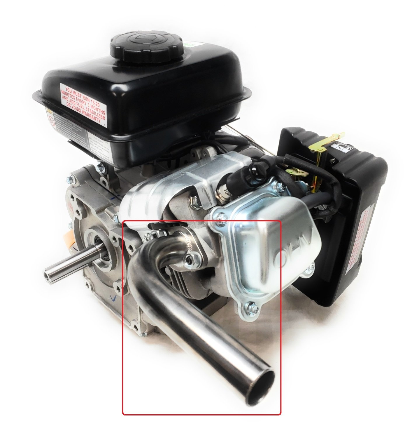 Exhaust Pipe For: Predator 79cc 3HP, Go Kart &amp; mini bikes...