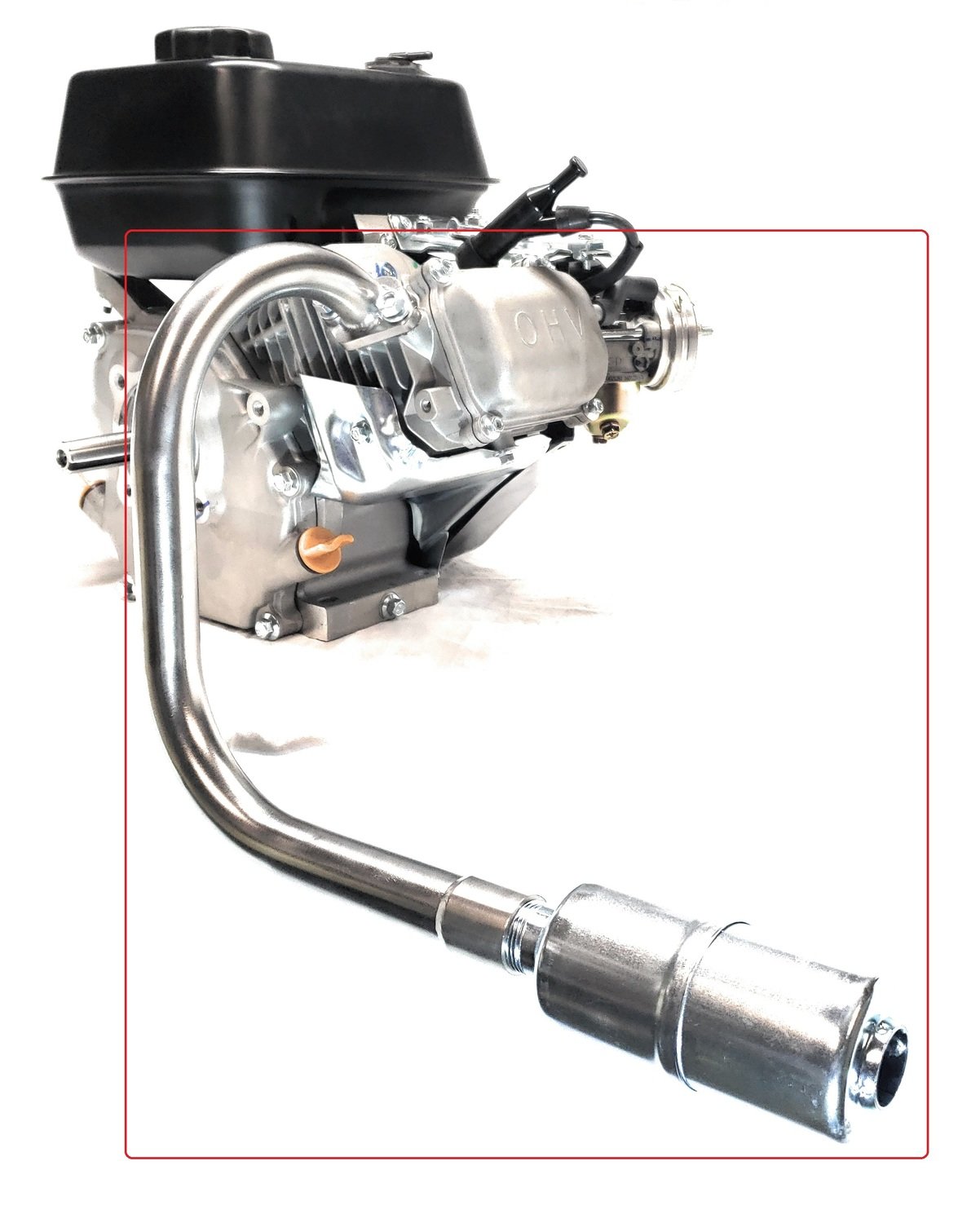 Exhaust With Muffler for: Predator 212cc,Honda GX160, GX200, DuroMax 7 Hp...