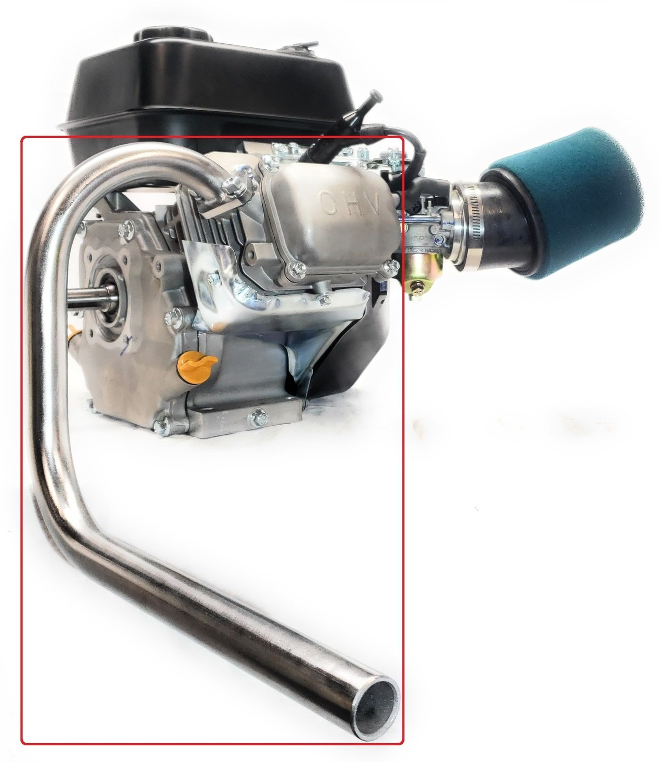 Mini Bike custom Exhaust Header Pipe for Predator 212cc &amp; Honda GX200.