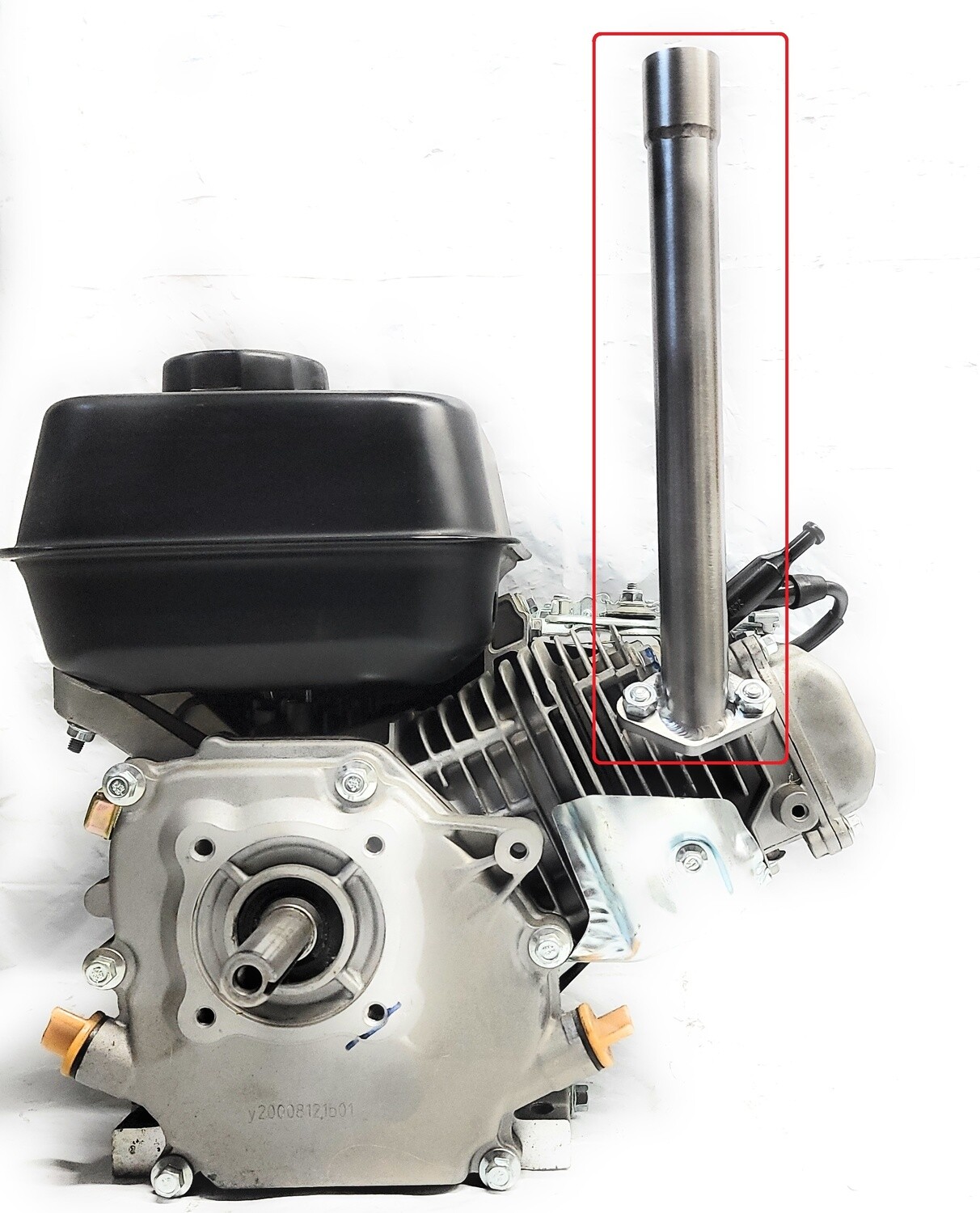 Exhaust With 3/4 Female thread : Predator 212cc,Honda GX160, GX200, DuroMax 7 Hp