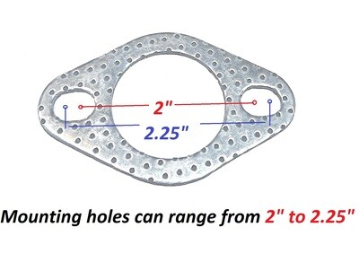 x2 Muffler Exhaust Gasket For Predator Max 459cc, 301, 420, 670. Honda GX390 GX340 GX270 GX240,